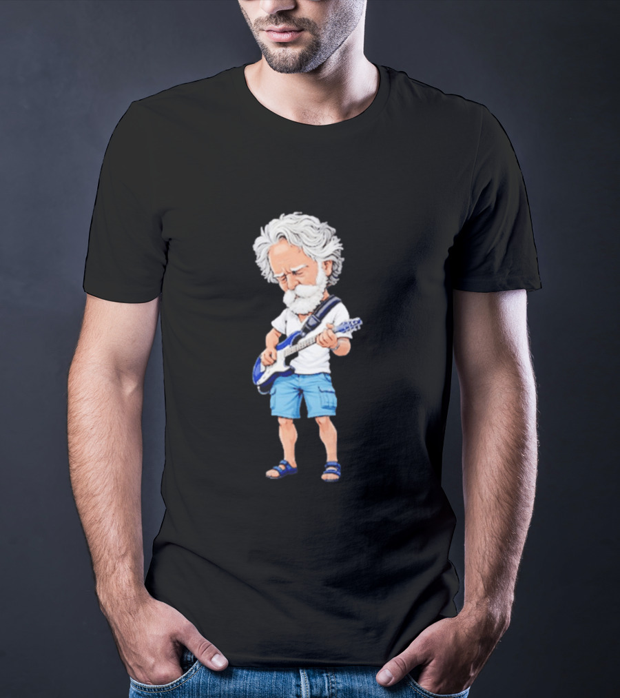 Bob Weir Guitar Character Playing Electric Guitar T-Shirt