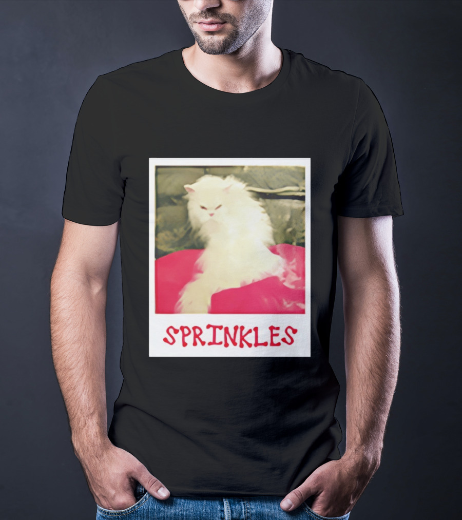 Office Angela Martin Sprinkles Cat Image Pólvora T-Shirt