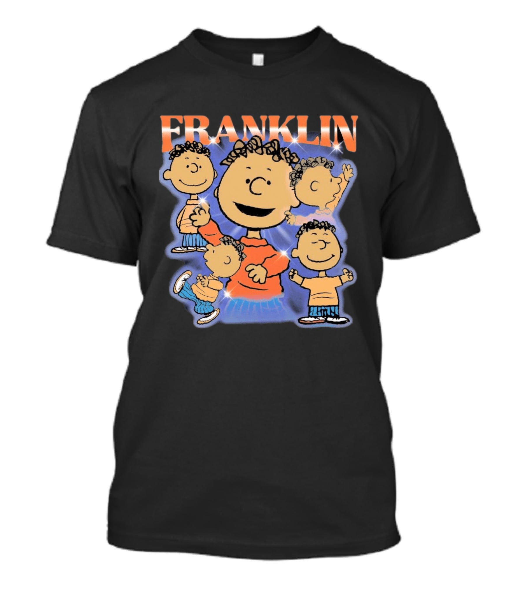 Peanuts Franklin Cartoon Character Classic Nostalgic Illustrations T-Shirt