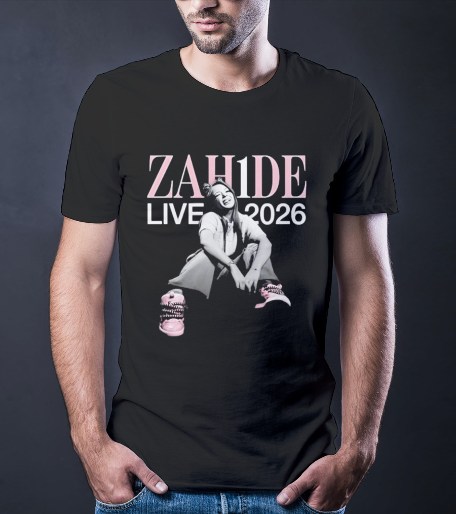ZAH1DE Zahide Live 2026 Pink Sneakers T-Shirt