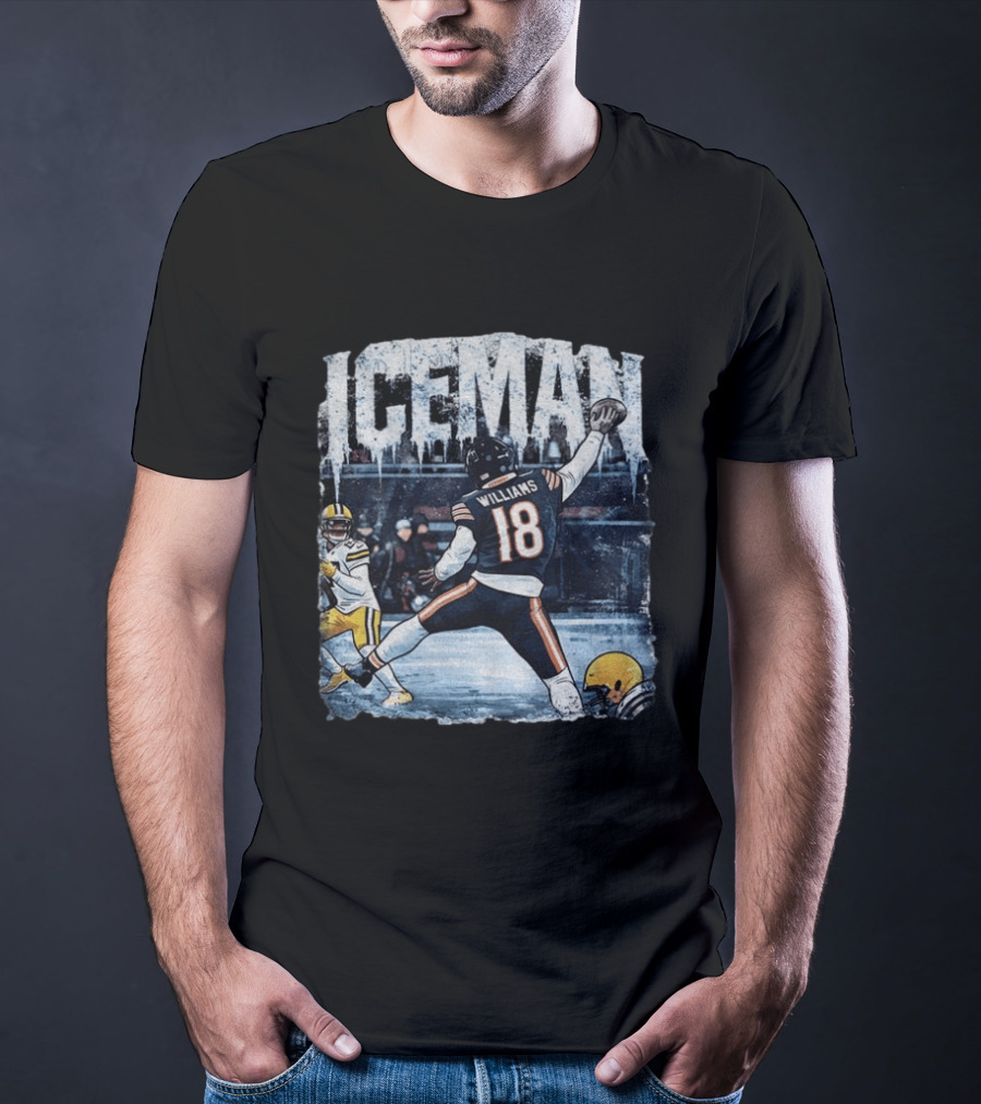 Caleb Williams Iceman Chicago Bears Football Tailgate Game Day Quarterback Action T-Shirt