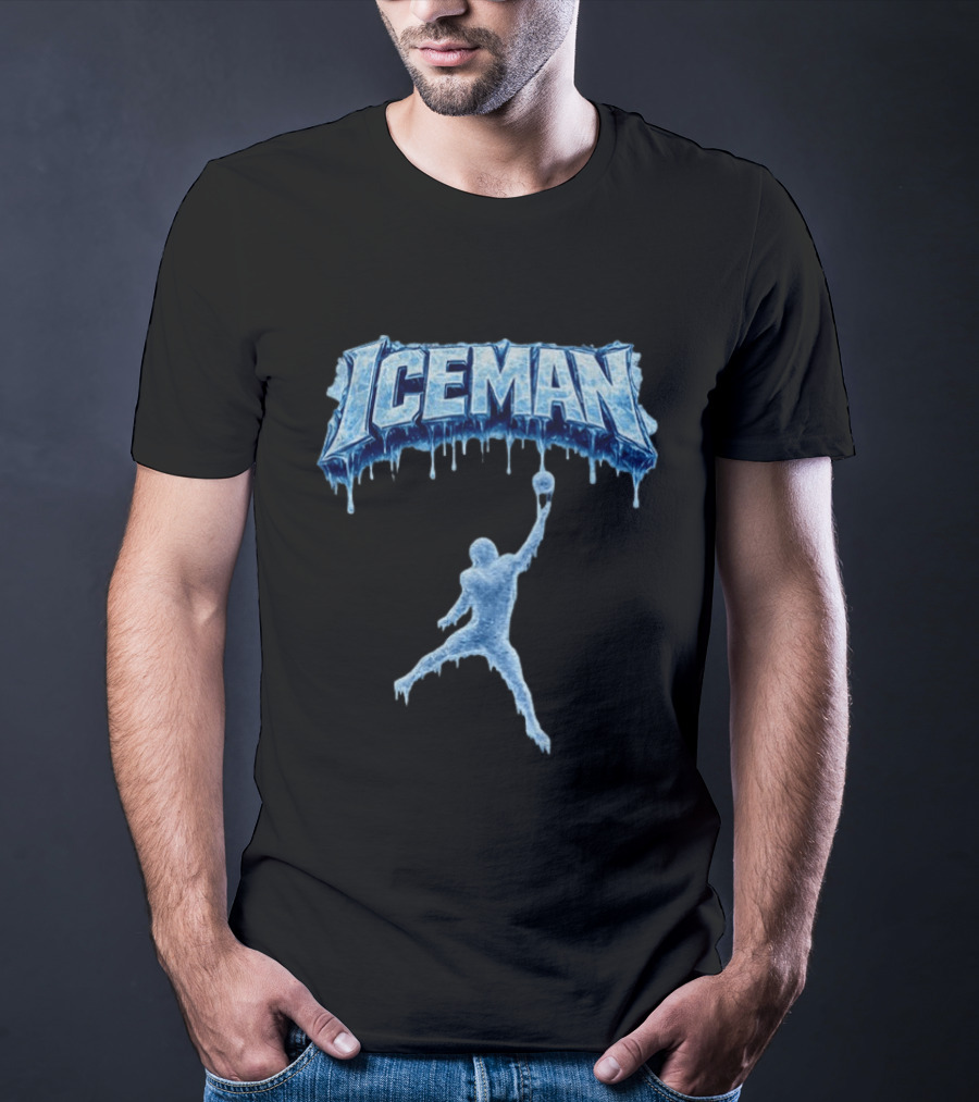Iceman Caleb Williams Chicago Bears Football Player Ice T-Shirt