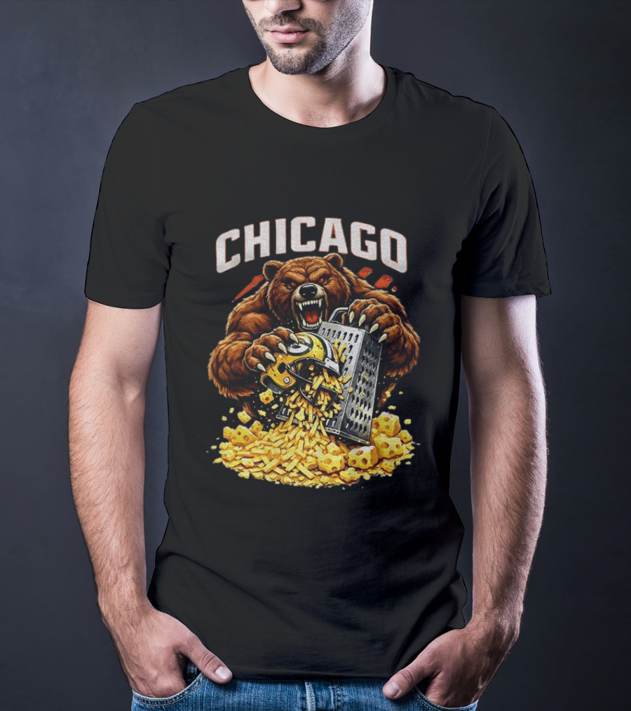 Chicago Bears Football Cheese Grater Green Bay Packers Football Rivalry 2025 T-Shirt