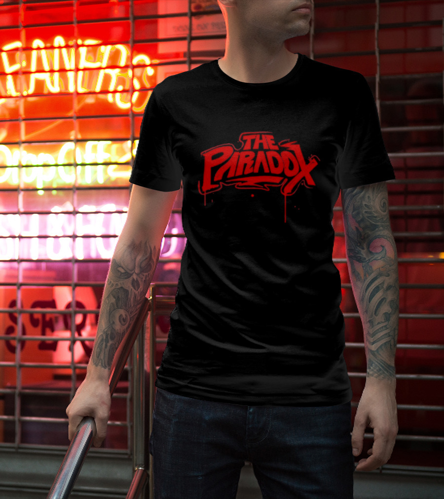 The Paradox Red Dripping Spray Paint T-Shirt