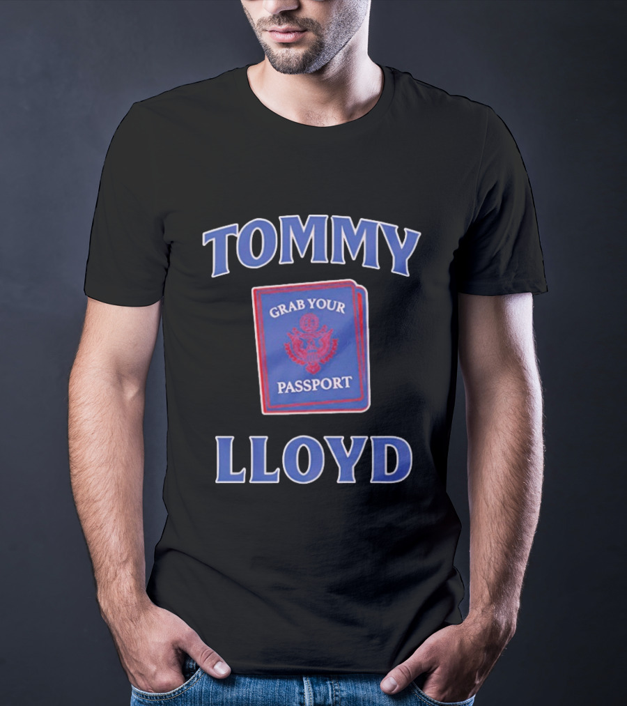 Tommy Lloyd Grab Your Passport Concept T-Shirt