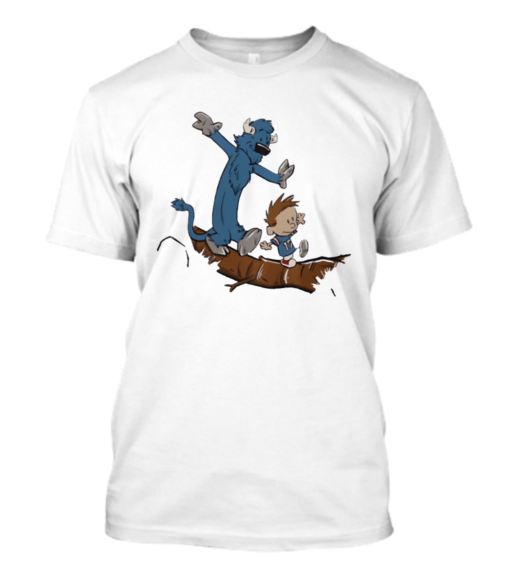 Allen And Huddles Buffalo Bills Calvin And Hobbes Cartoon Adventure T-Shirt