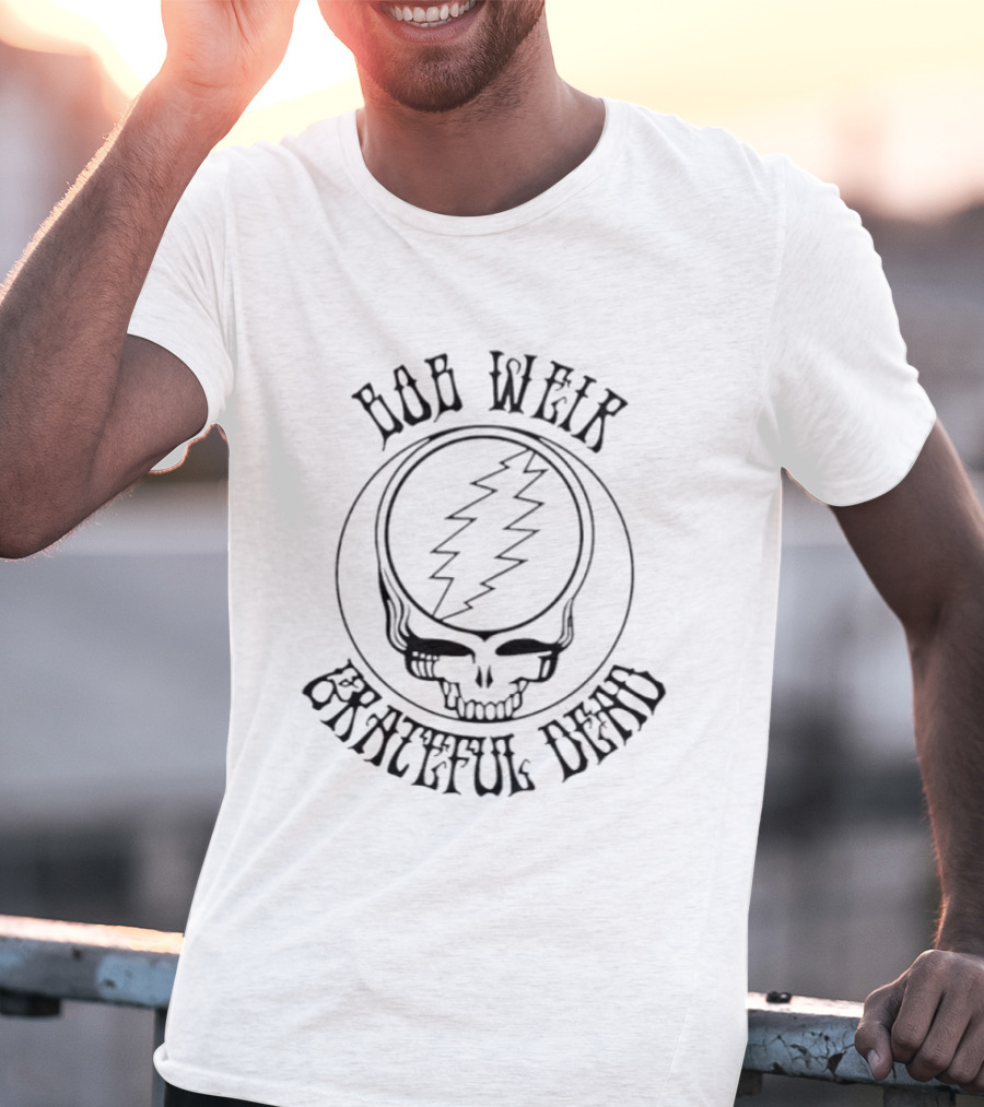 Bob Weir Grateful Dead Steal Your Face Skull T-Shirt