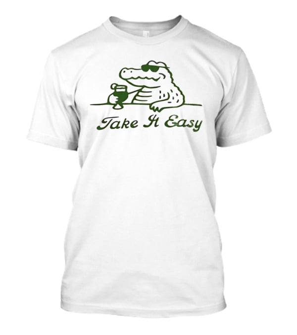 Crocodile Take It Easy Tropical Vibes T-Shirt