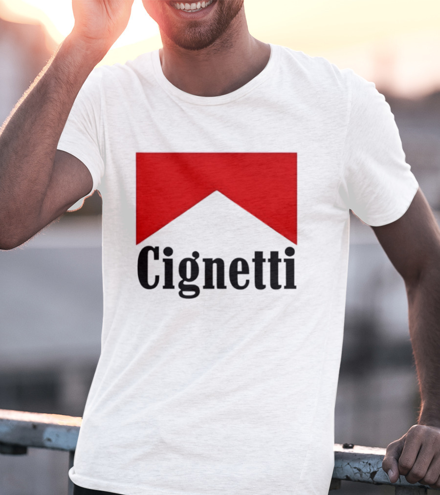 Indiana Hoosiers Curt Cignetti Marlboro Red Chevron T-Shirt