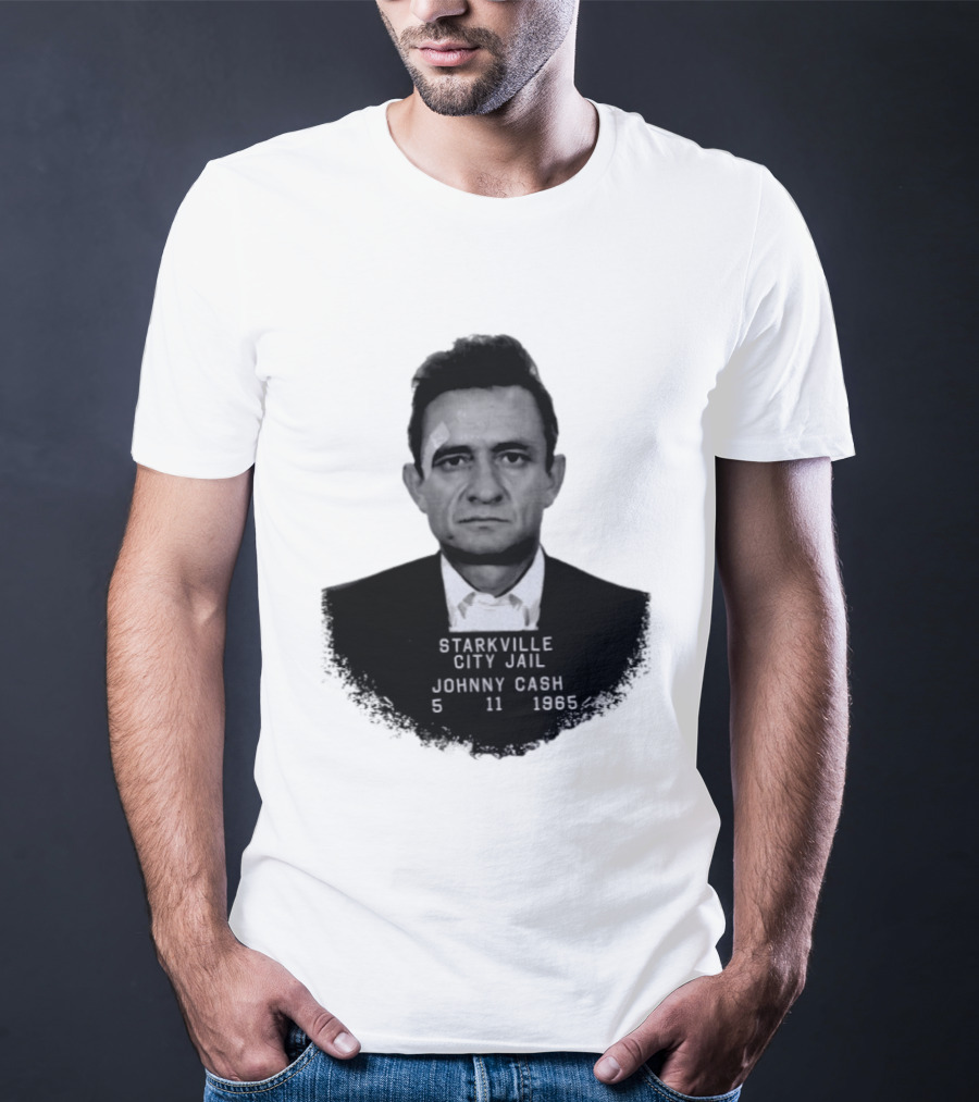 Johnny Cash Starkville City Jail 5 11 1965 T-Shirt