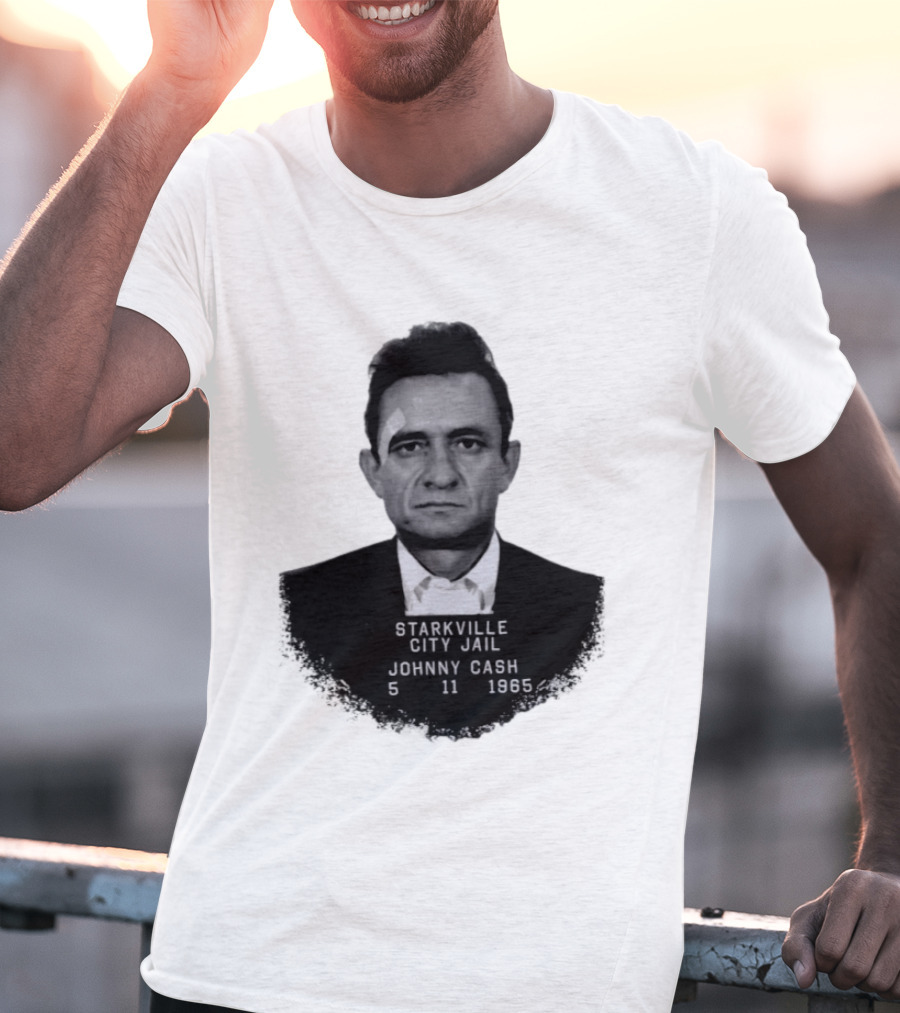 Johnny Cash Starkville City Jail 5 11 1965 T-Shirt