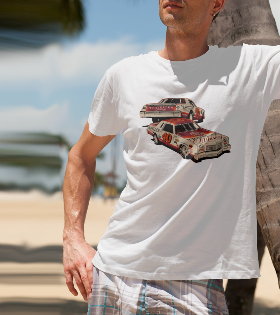 Justin Allgaier No 40 1978 Traveller Whiskey Die Cast Racing Car T-Shirt