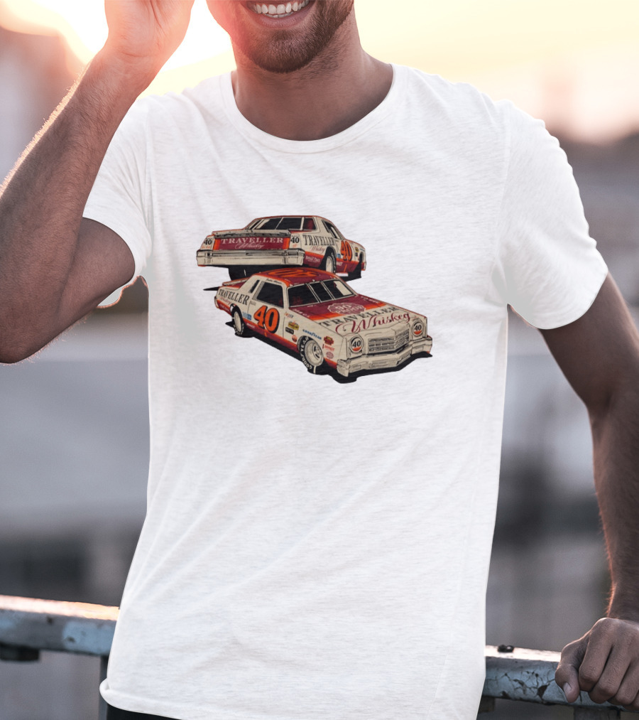 Justin Allgaier No 40 1978 Traveller Whiskey Die Cast Racing Car T-Shirt
