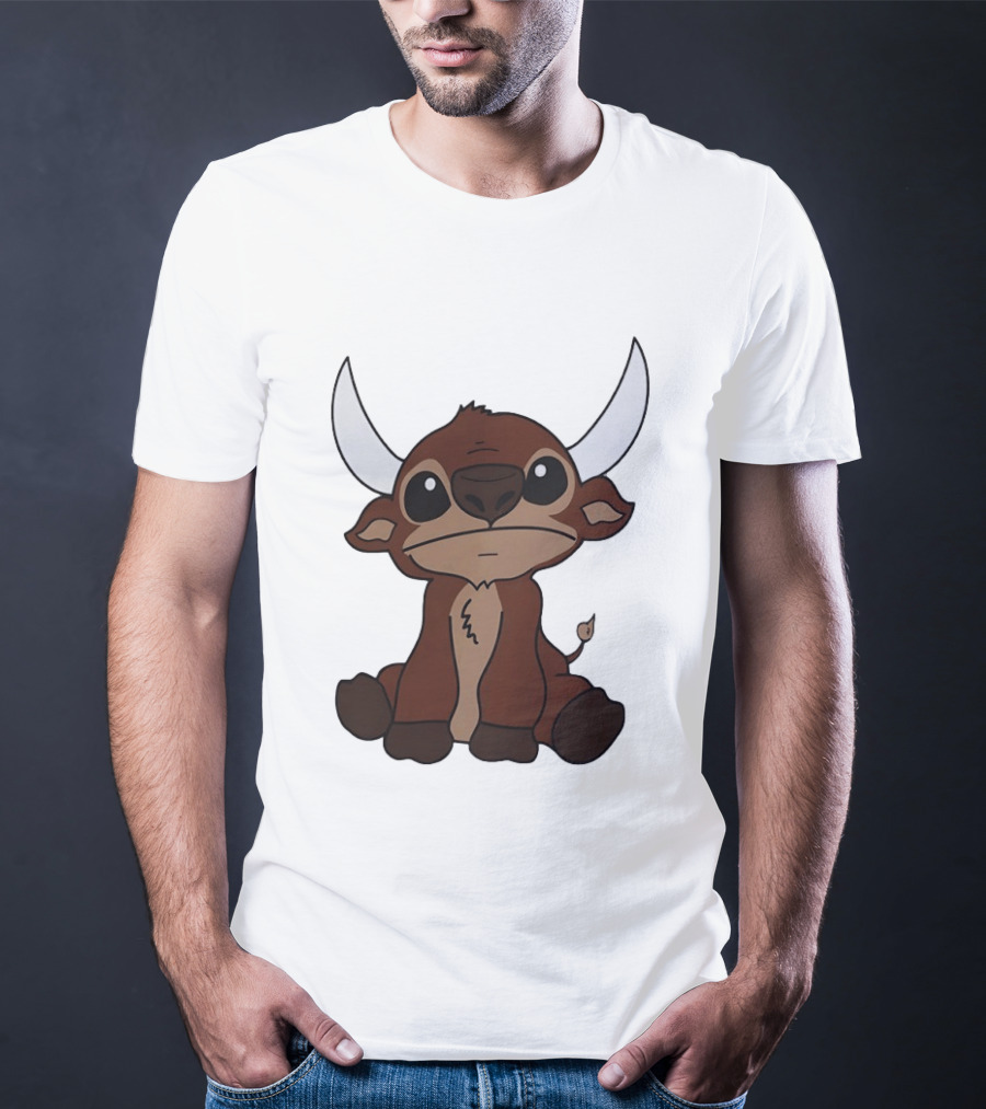 Minotaur Buffalo Bills Cute Cartoon Minotaur Character With Big Horns T-Shirt