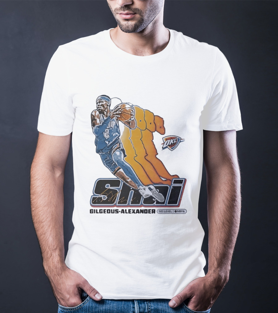 Shai Gilgeous Alexander Oklahoma City Thunder 500 Level NBPA T-Shirt