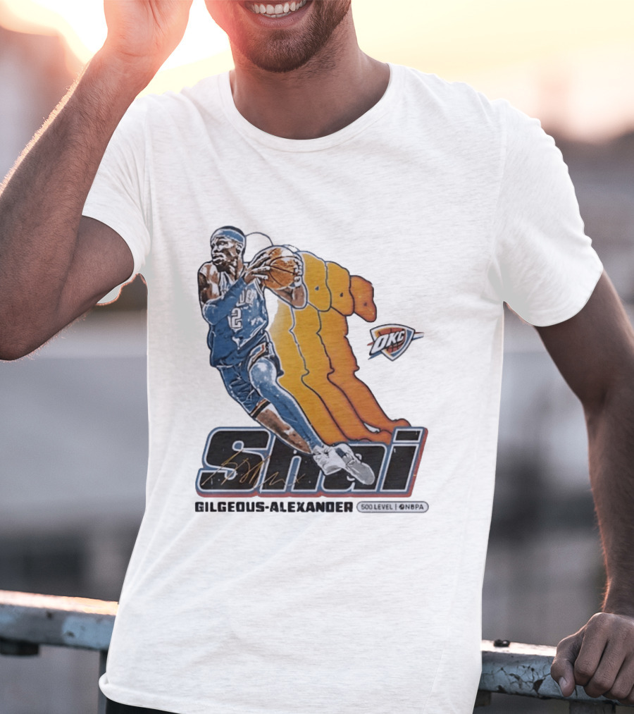 Shai Gilgeous Alexander Oklahoma City Thunder 500 Level NBPA T-Shirt