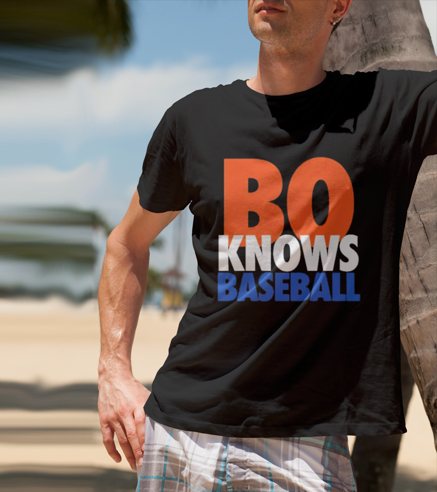 Bo Knows Baseball Retro Sports T-Shirt