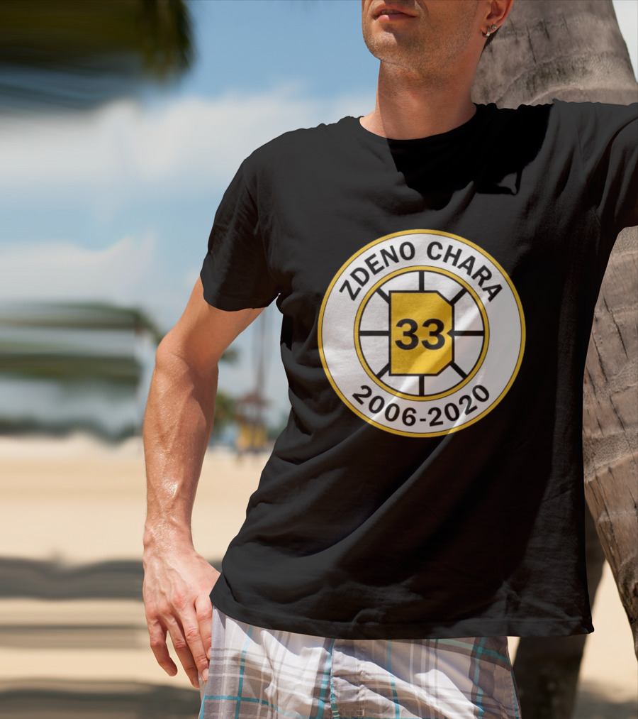 Boston Bruins Zdeno Chára 33 Commemorative 2006 2020 T-Shirt
