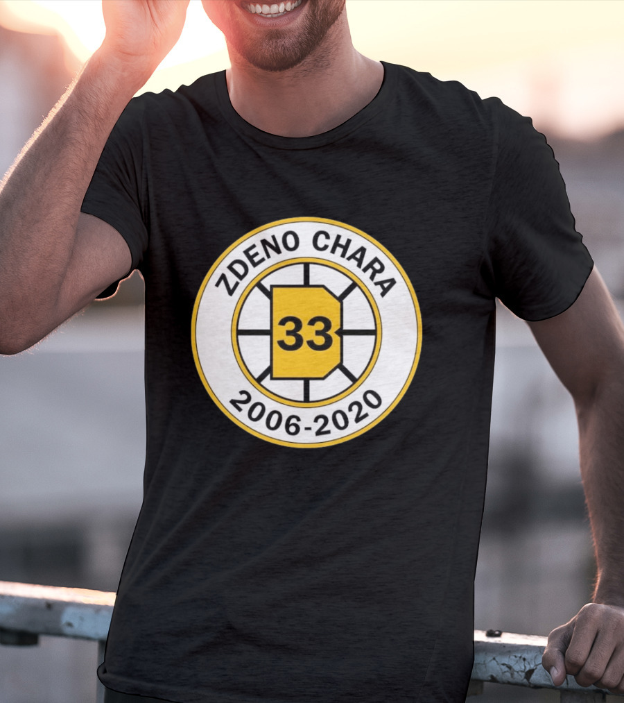 Boston Bruins Zdeno Chára 33 Commemorative 2006 2020 T-Shirt