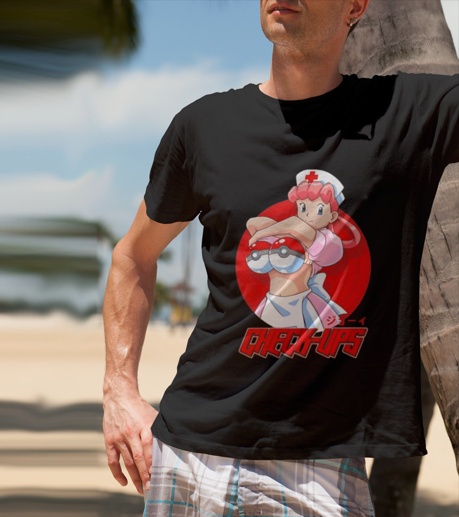 Check Ups Nurse Joy Pokeball Nurse T-Shirt