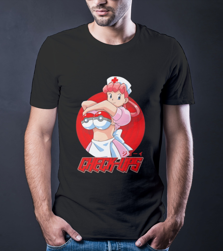 Check Ups Nurse Joy Pokeball Nurse T-Shirt