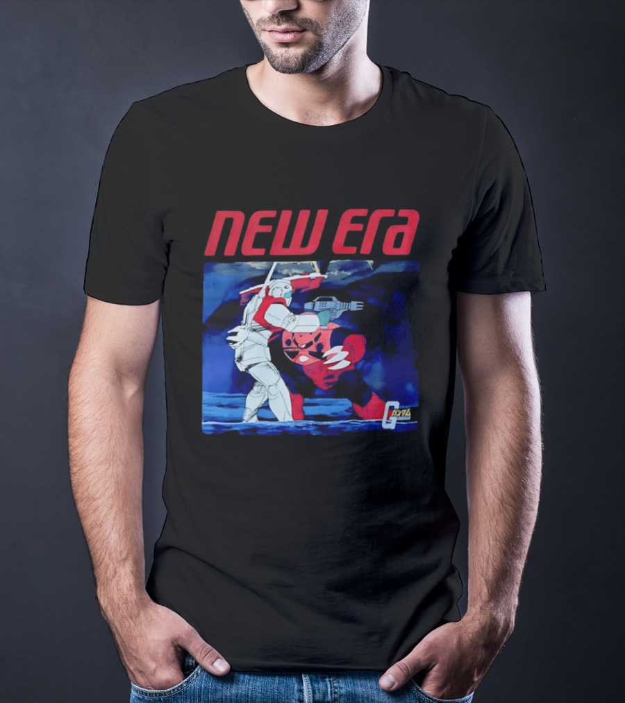 New Era Gundam 1979 Anime Battle Scene T-Shirt
