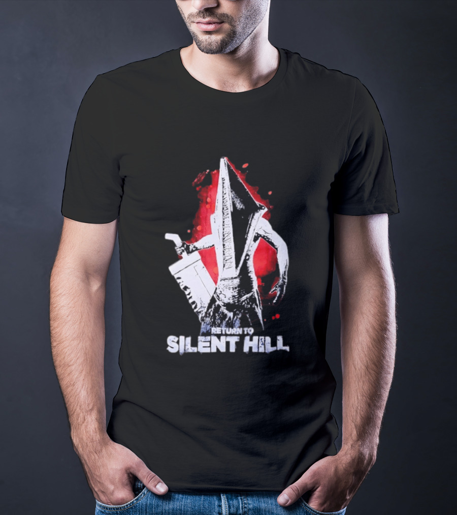 Return To Silent Hill Pyramid Head Iconic Horror T-Shirt