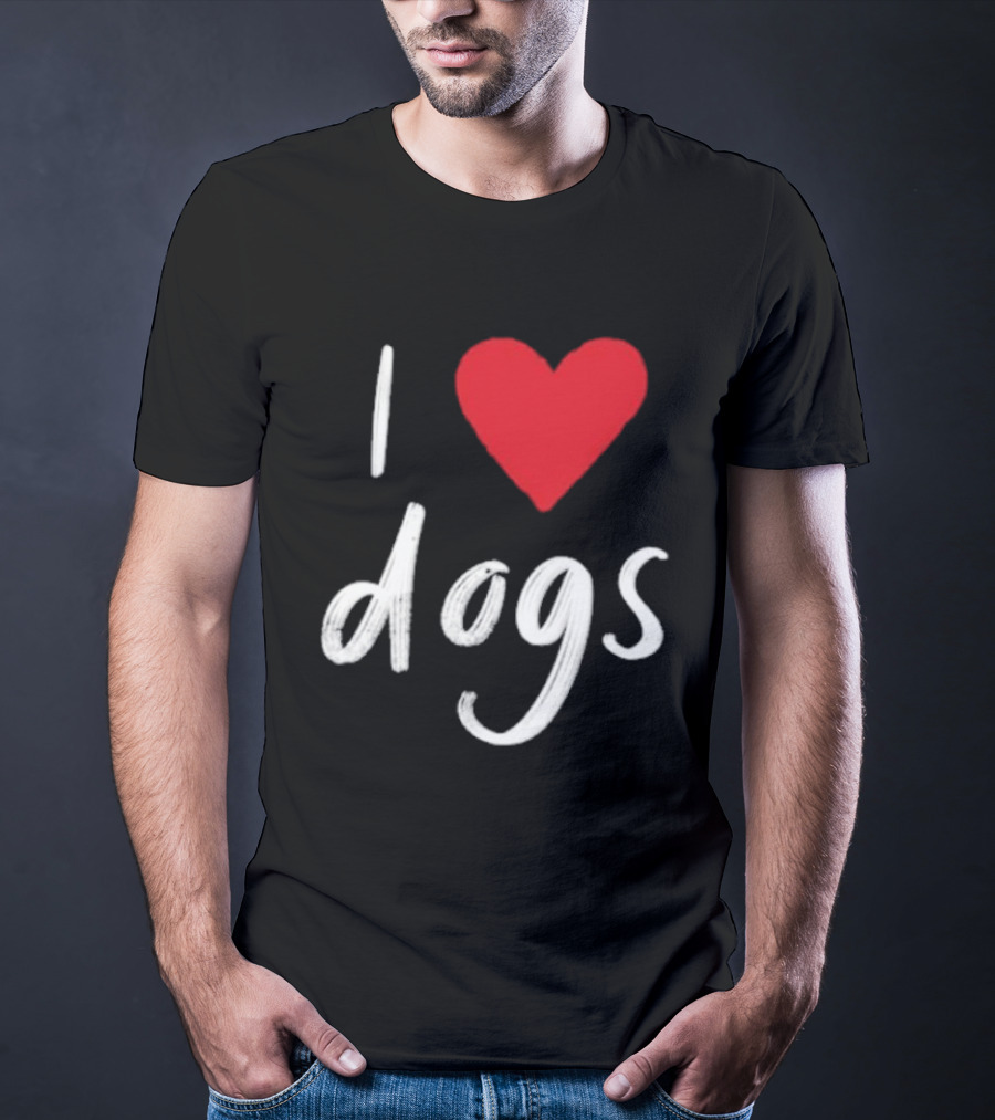 We Rate Dogs I Heart Dogs Love Canine T-Shirt