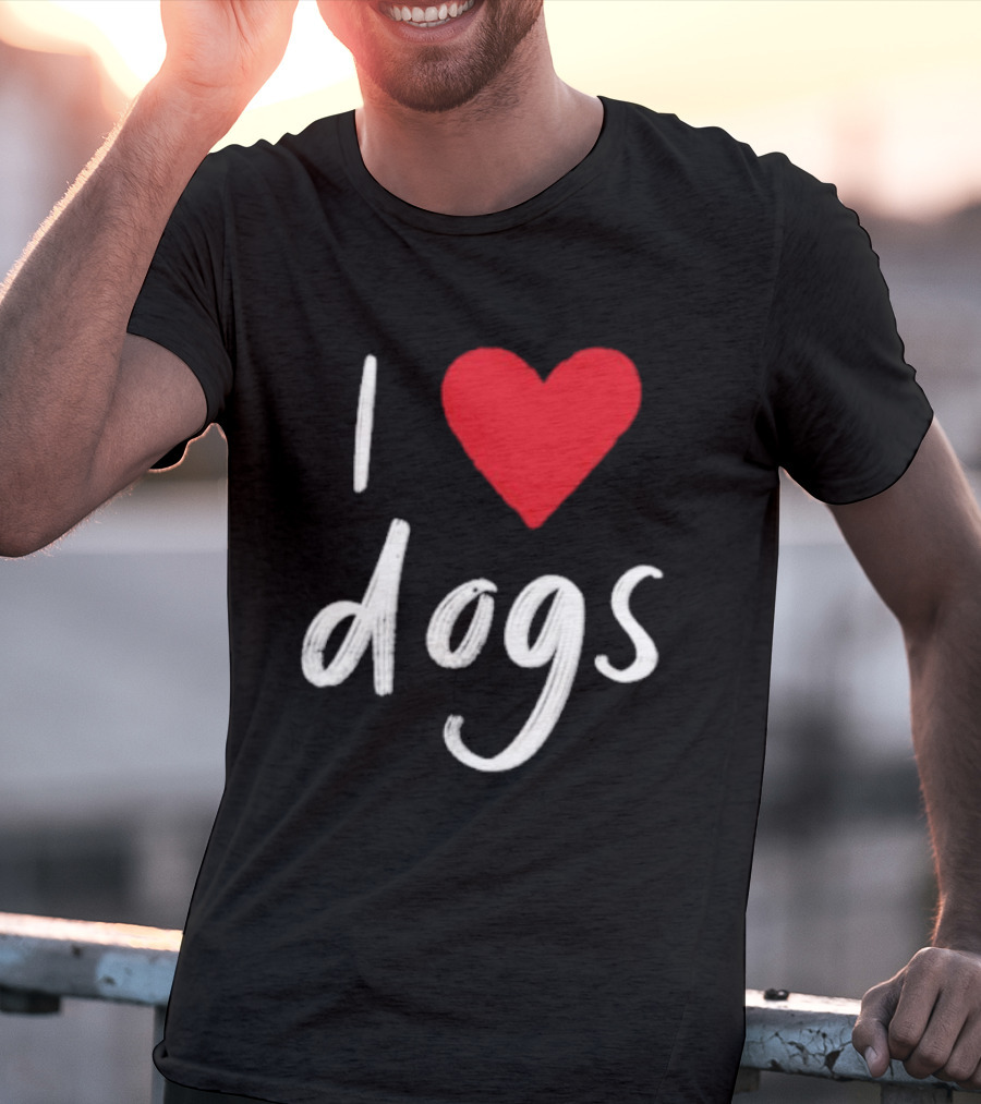 We Rate Dogs I Heart Dogs Love Canine T-Shirt