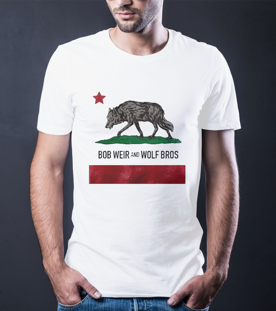 Bob Weir And Wolf Bros California Republic Wolf Star T-Shirt