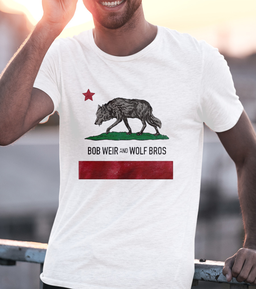 Bob Weir And Wolf Bros California Republic Wolf Star T-Shirt