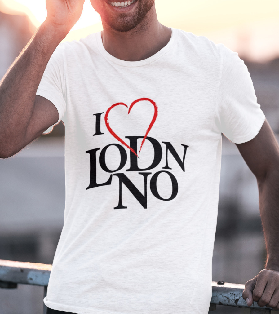 Unique I Love Lodon Style Text With Heart T-Shirt