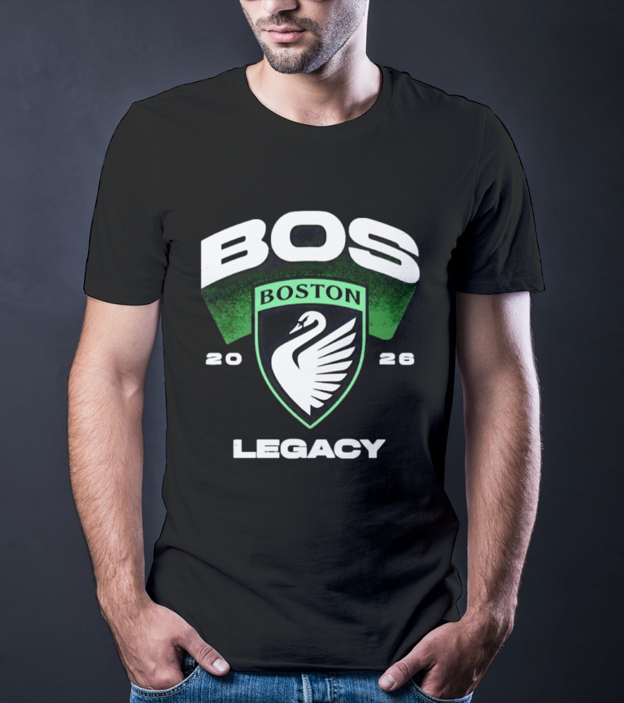 Boston Legacy FC BOS Swan Emblem 2026 T-Shirt