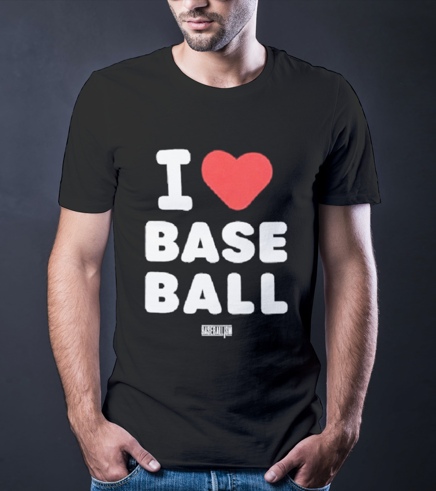 I Heart Baseball Classic Sports Fan T-Shirt