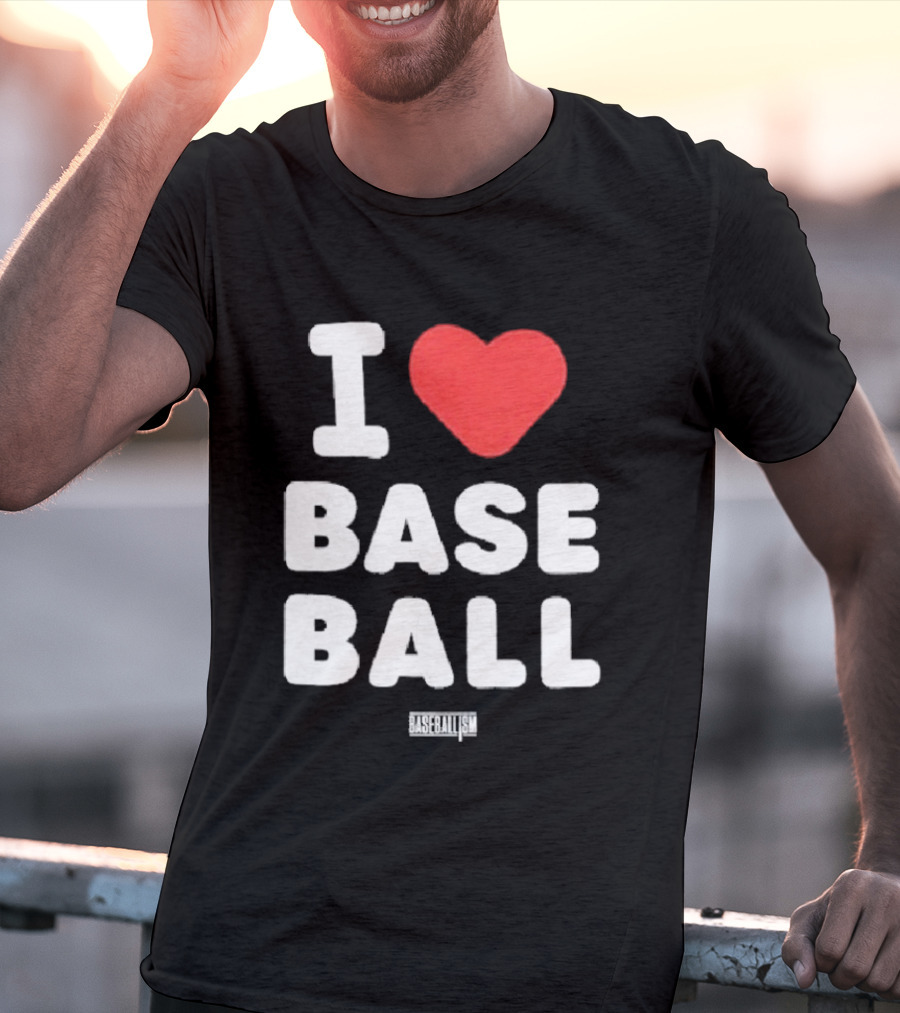 I Heart Baseball Classic Sports Fan T-Shirt