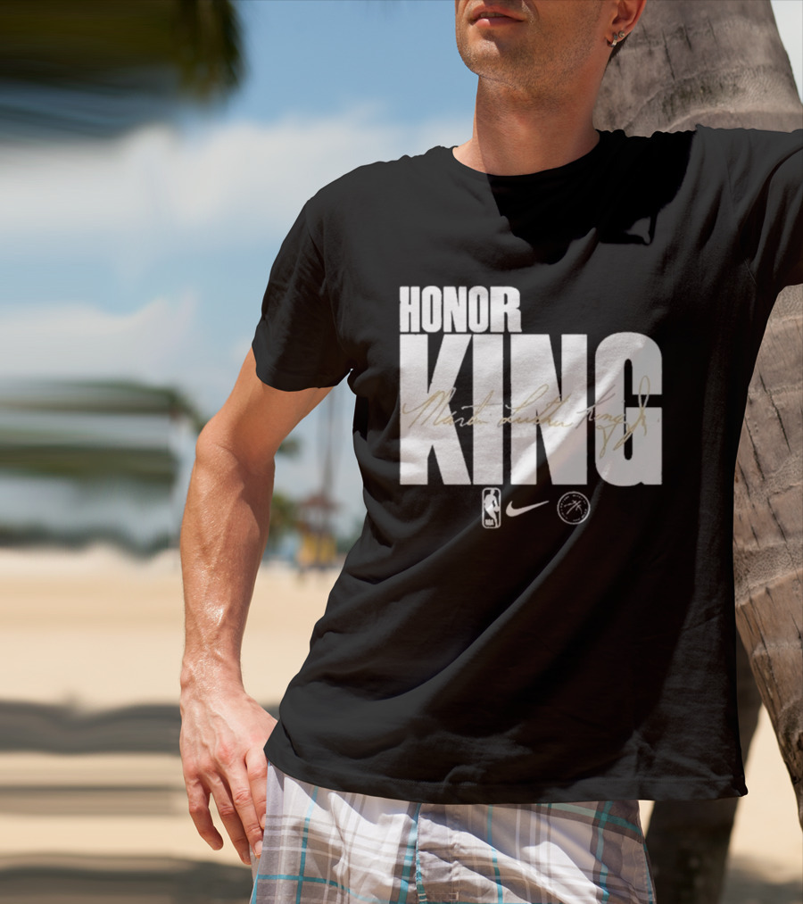 Honor King Martin Luther King Jr NBA Nike Los Angeles Lakers T-Shirt