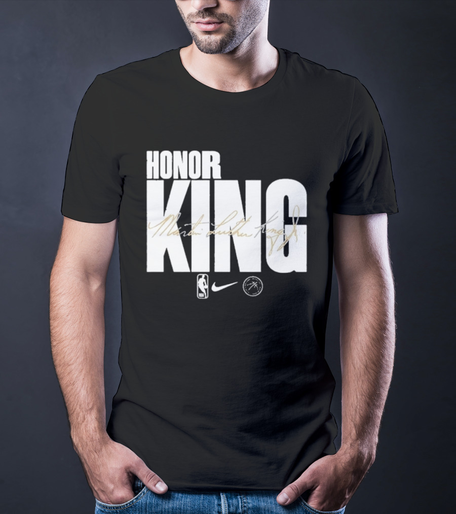 Honor King Martin Luther King Jr NBA Nike Los Angeles Lakers T-Shirt