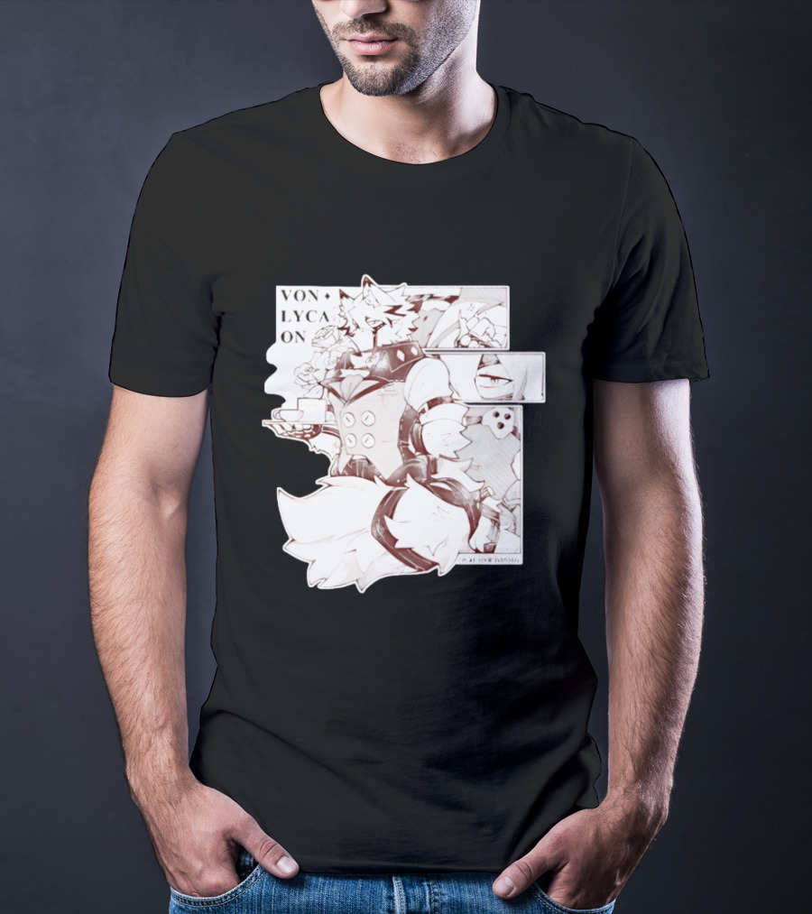 Von Lycaon Monochrome Comic Tea Time T-Shirt