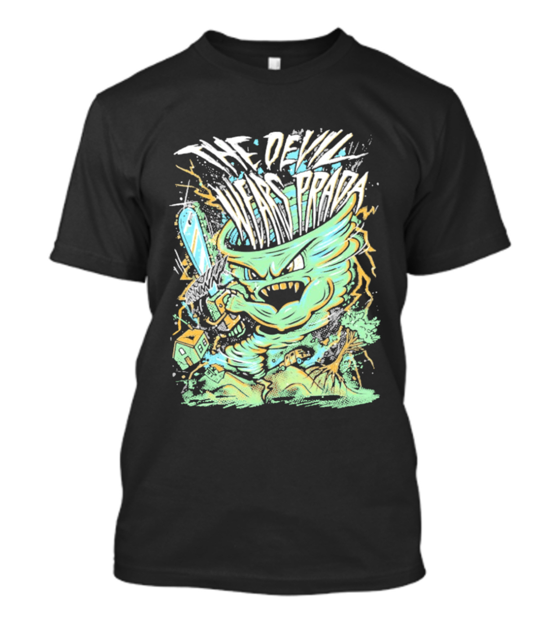 The Devil Wears Prada Brutal Chainsaw Creature T-Shirt