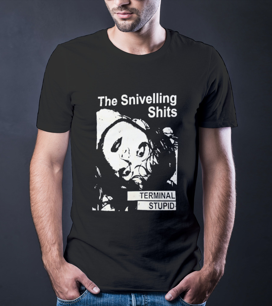 The Snivelling Shits Terminal Stupid Album Cover T-Shirt