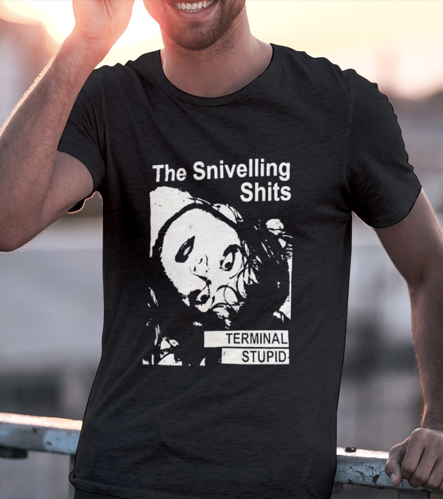 The Snivelling Shits Terminal Stupid Album Cover T-Shirt