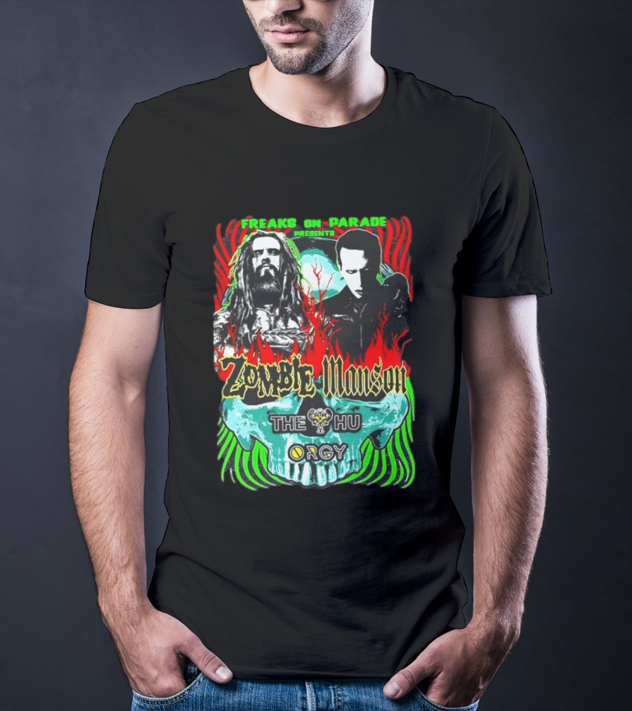 Freaks On Parade Presents Zombie Manson The HU Orgy 2026 Summer Tour T-Shirt