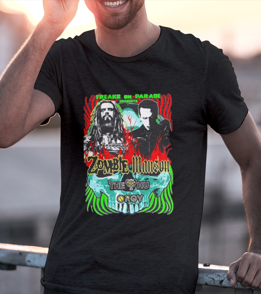 Freaks On Parade Presents Zombie Manson The HU Orgy 2026 Summer Tour T-Shirt