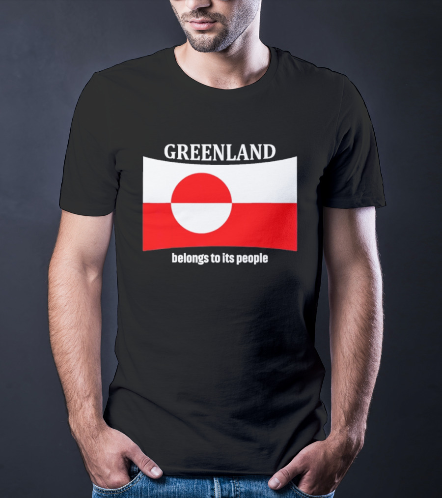 Greenland Flag Symbolizes Independence And Belonging To Its People T-Shirt