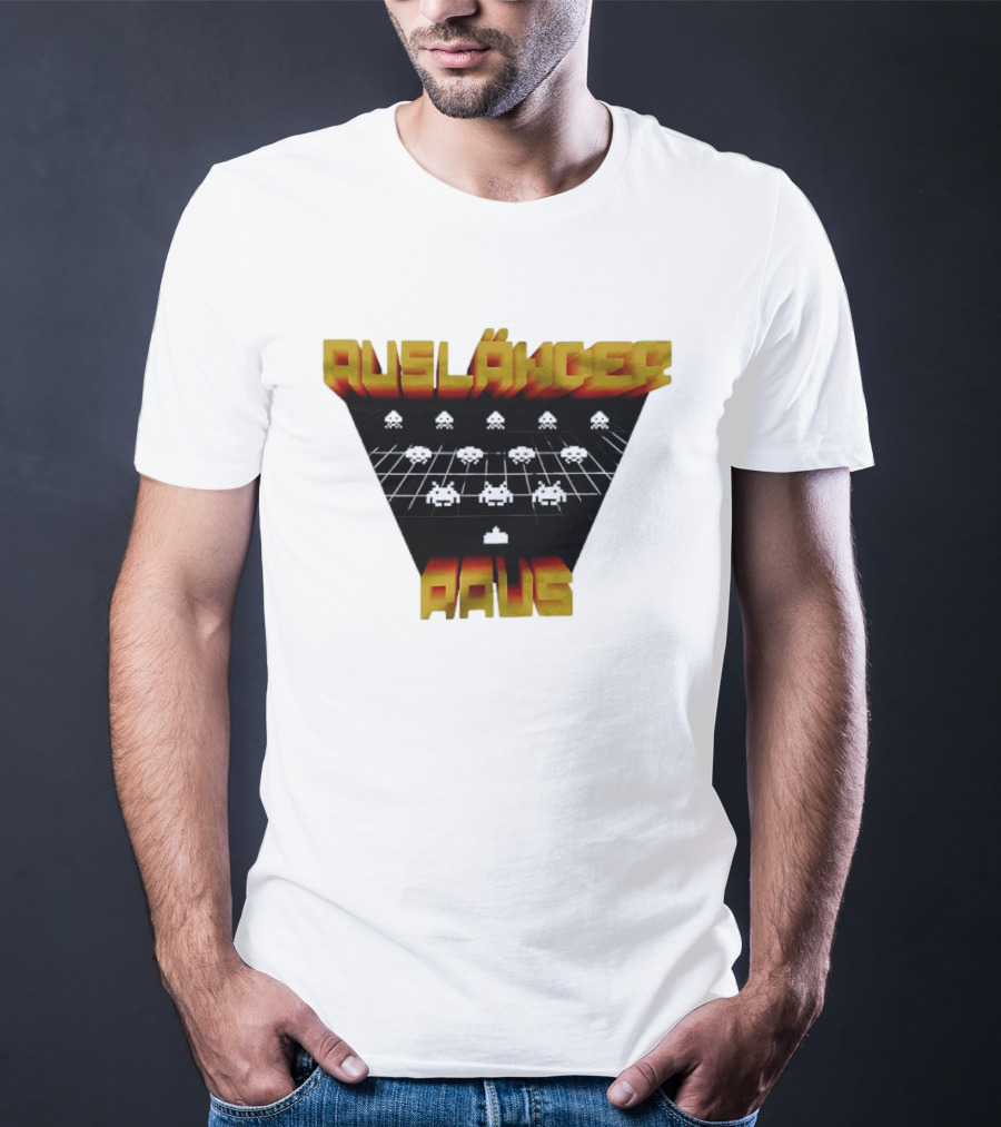 Ausländer Raus Retro Gaming T-Shirt