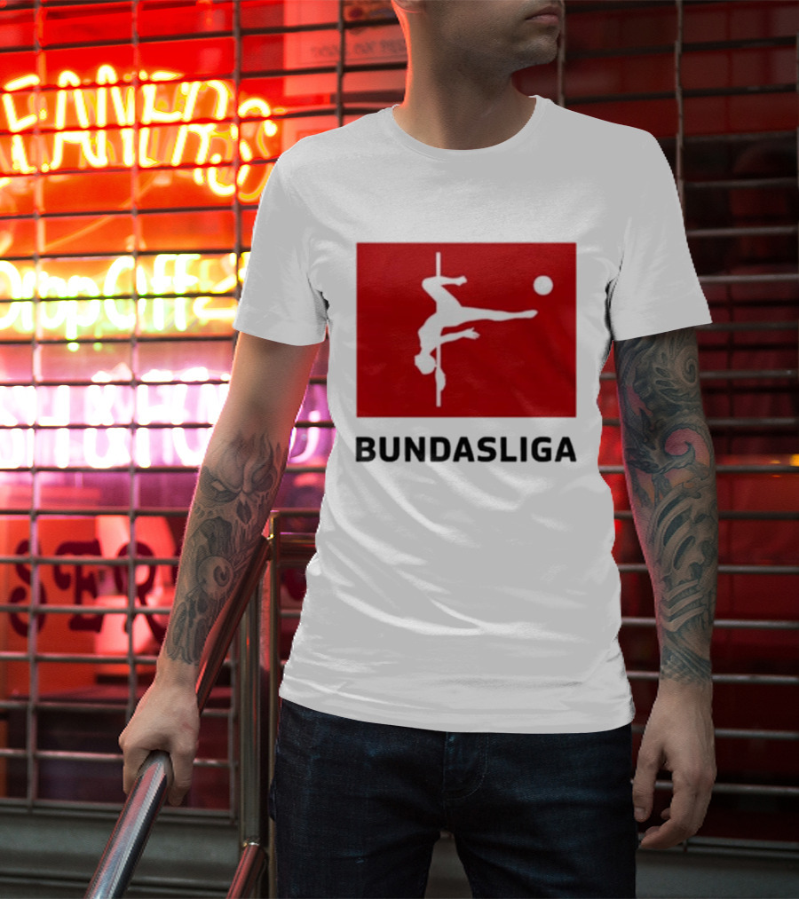 CA$HANOVA BULHAR BUNDASLIGA Parody Soccer Pole Dance Icon Red T-Shirt