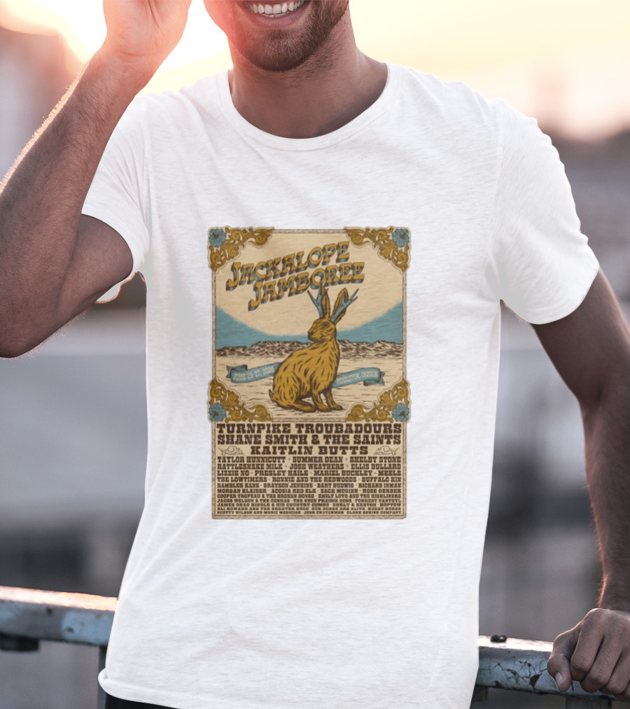 Jackalope Jamboree June 25 27 2026 Pendleton Oregon Festival Lineup Turnpike Troubadours Shane Smith Kaitlin Butts T-Shirt