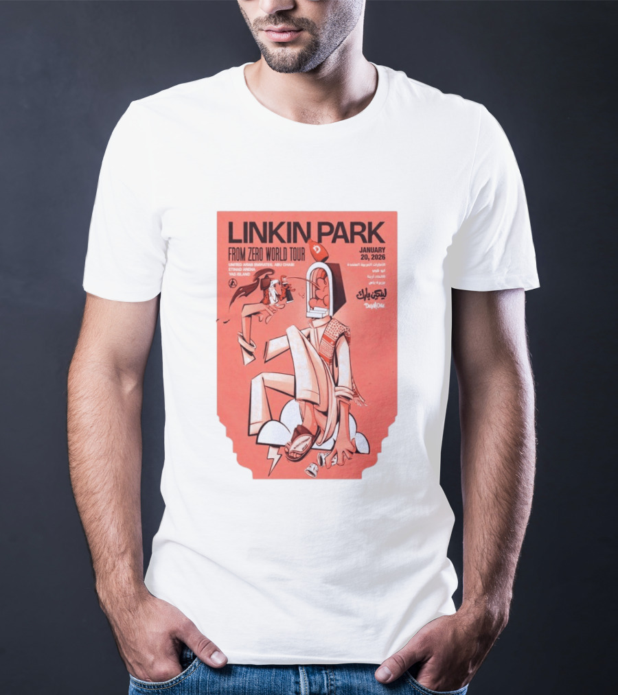 Linkin Park From Zero World Tour Yas Island January 20 2026 T-Shirt