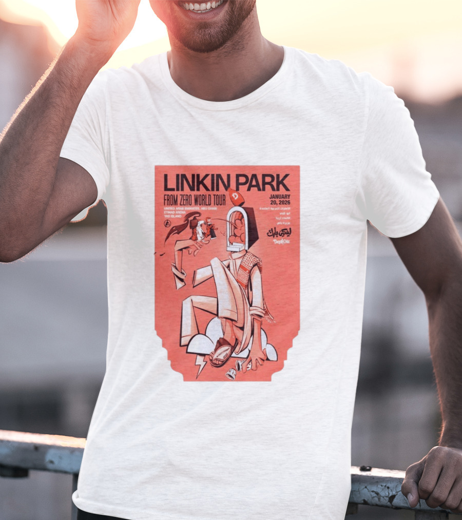 Linkin Park From Zero World Tour Yas Island January 20 2026 T-Shirt