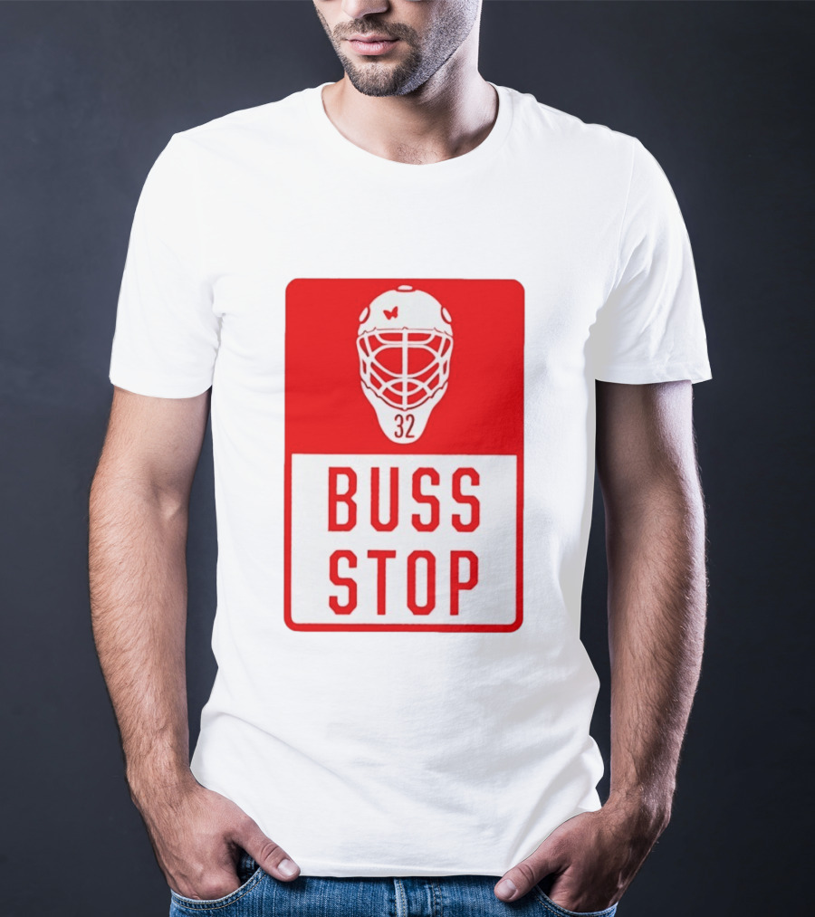 Carolina Hurricanes Buss Stop 32 Mask T-Shirt